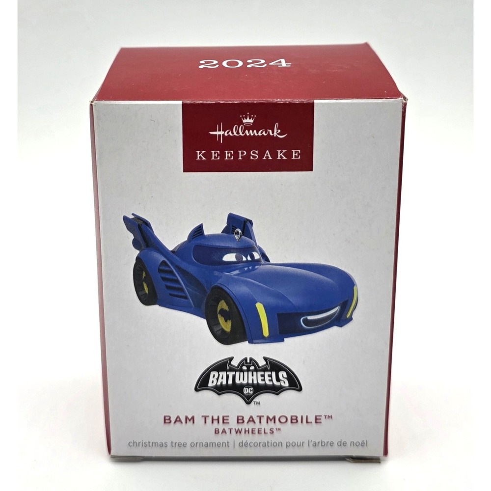 2024 Hallmark ‎ Bam The Batmobile Batwheels Keepsake Christmas Ornament New